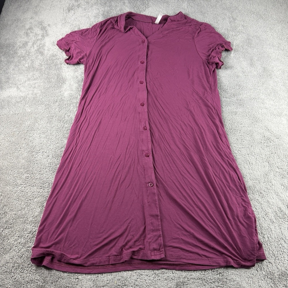 HiMone Dress Shirt Button Up Womens Medium Mauve